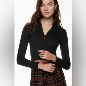 aritzia Sunday best zip longsleeve